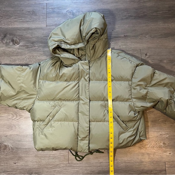 Velvet by Graham and Spencer Women Raylin Cropped Puffer Jacket Sage Green Sz S - Picture 8 of 10